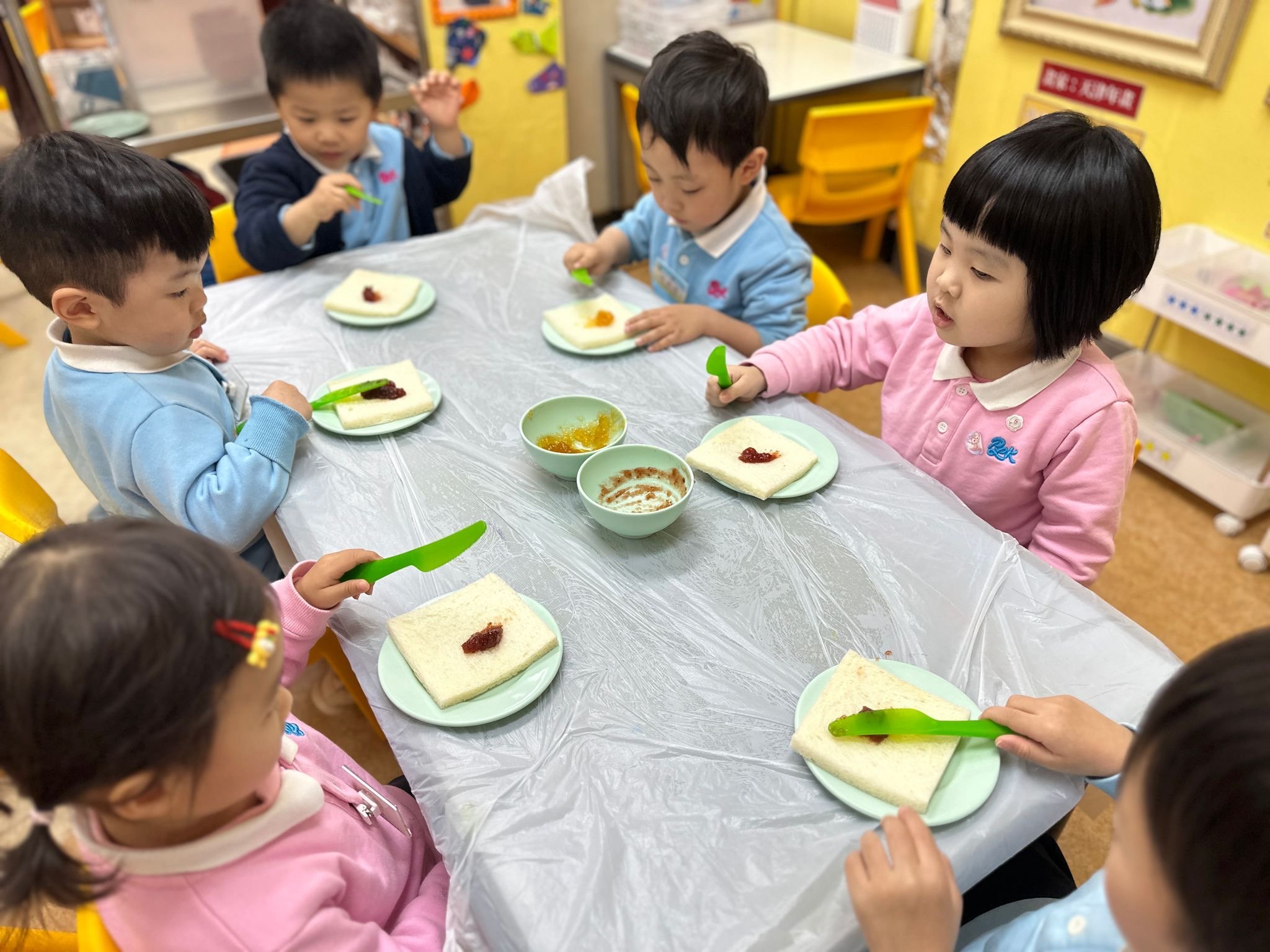2024.3 初幼班塗果醬麵包活動