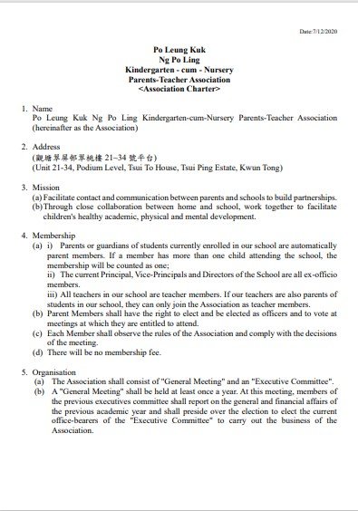 Constitution of Parent-Teacher Association