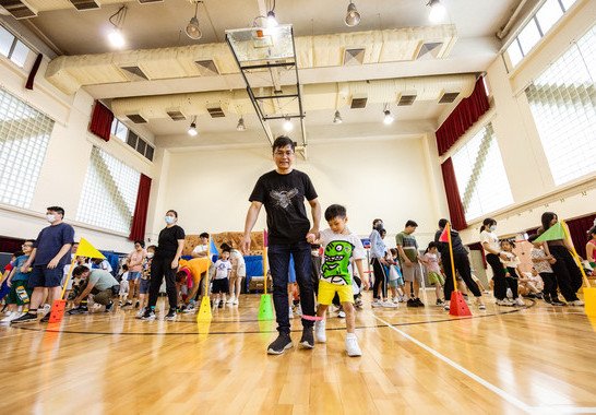 二人三足都難不到我和爸爸呢!