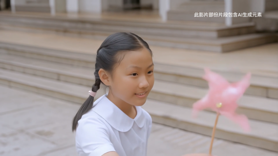 片中一开始本局属校小学生手拿象徵希望的风车在佘诗曼大使前面跑过，并穿越到十九世纪后期，带出保良局创始历史。