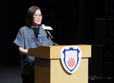 社會福利署助理署長（青年及感化服務）陳麗珠女士亦於典禮上分享，肯定計劃為青年提供表達自我及關注精神健康的平台。